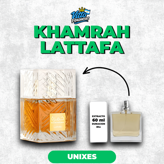Khamrah Lattafa— Extracto 60 ml (Unixes)
